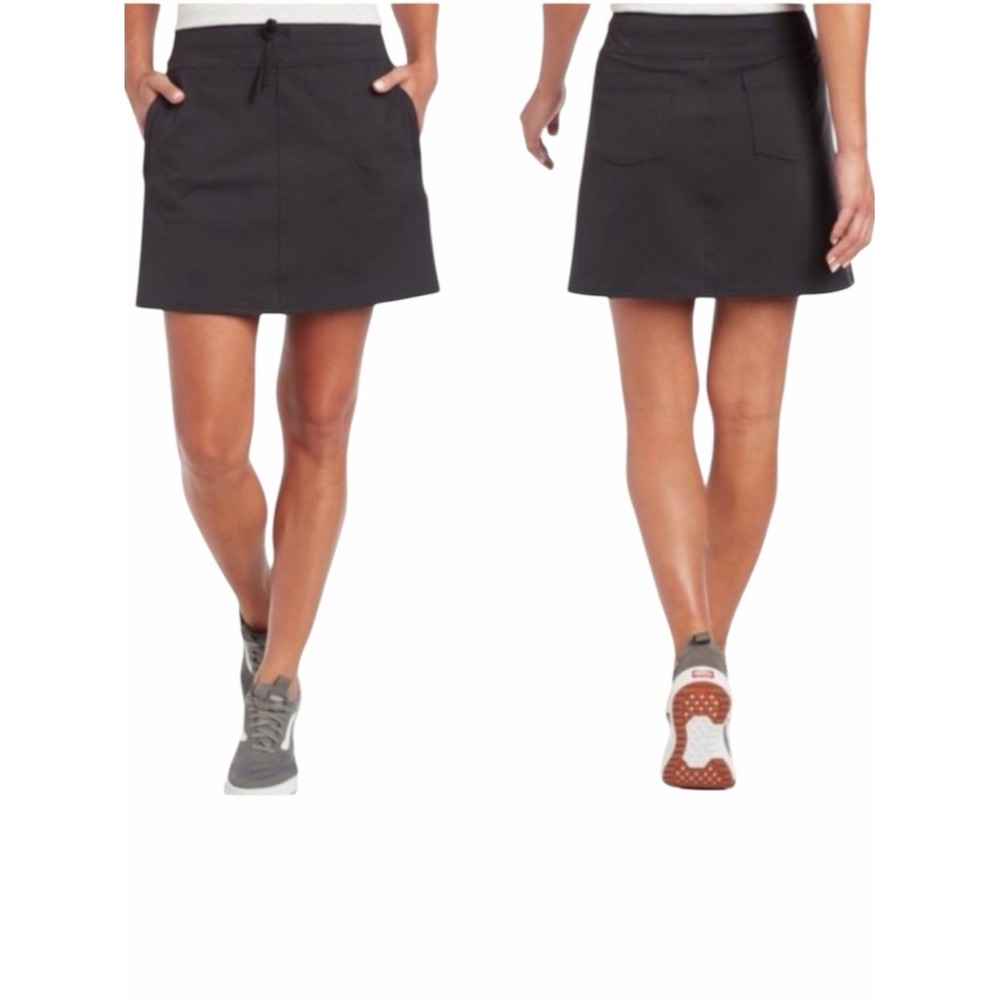 KUHL Women Small Black Tennis Golf Active Lined Skort